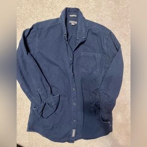 Eddie Bauer navy classic fit flannel